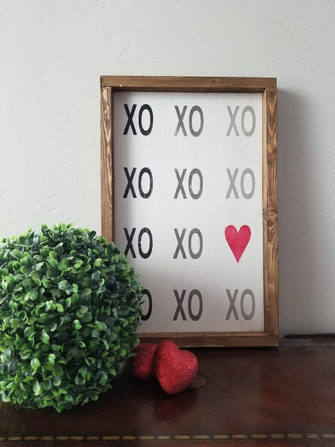OMBRE XO HEART SIGN (10 x 16&quot;)-P