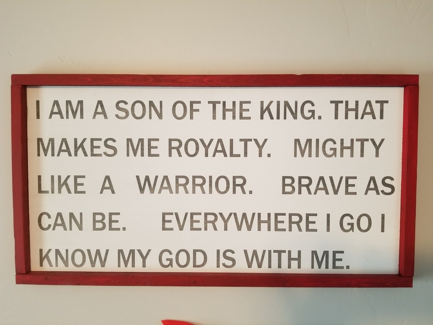 SON OF A KING SIGN (12 x 24&quot;)-L