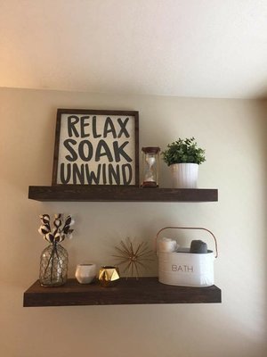 1 FLOATING SHELF (Can be custom sized)-*