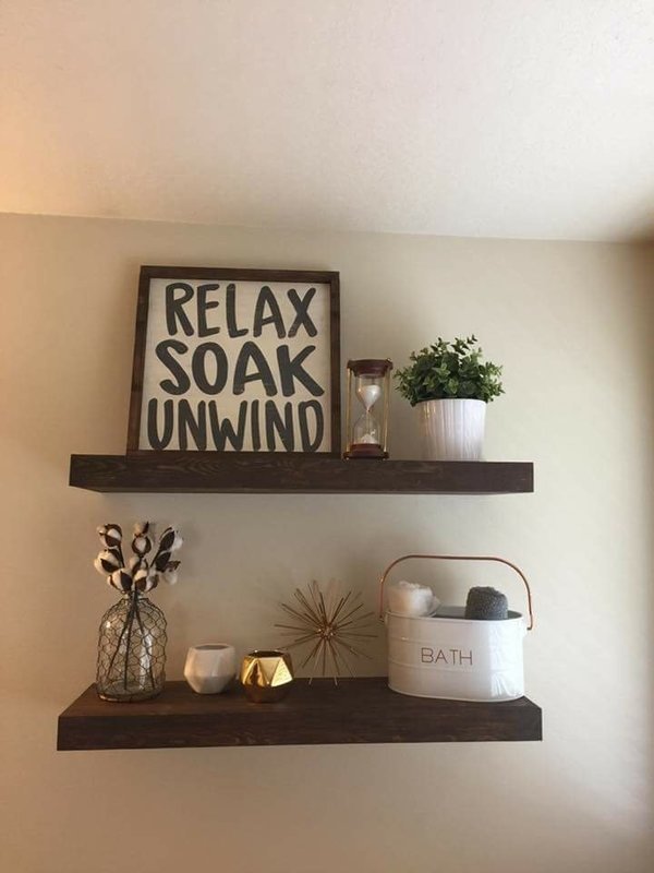 1 FLOATING SHELF (Can be custom sized)-*