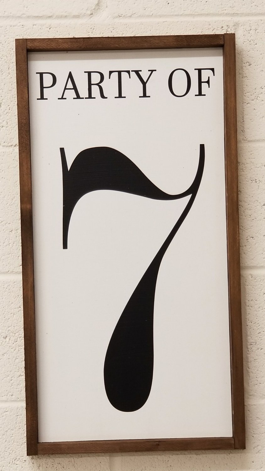 PARTY OF... SIGN ( 10 x 20&quot;)-P