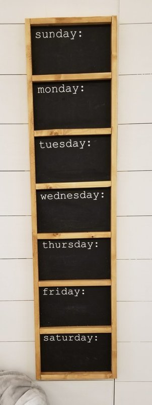 VERTICAL CHALKBOARD CALENDAR (12 x 48&quot;)-P*
