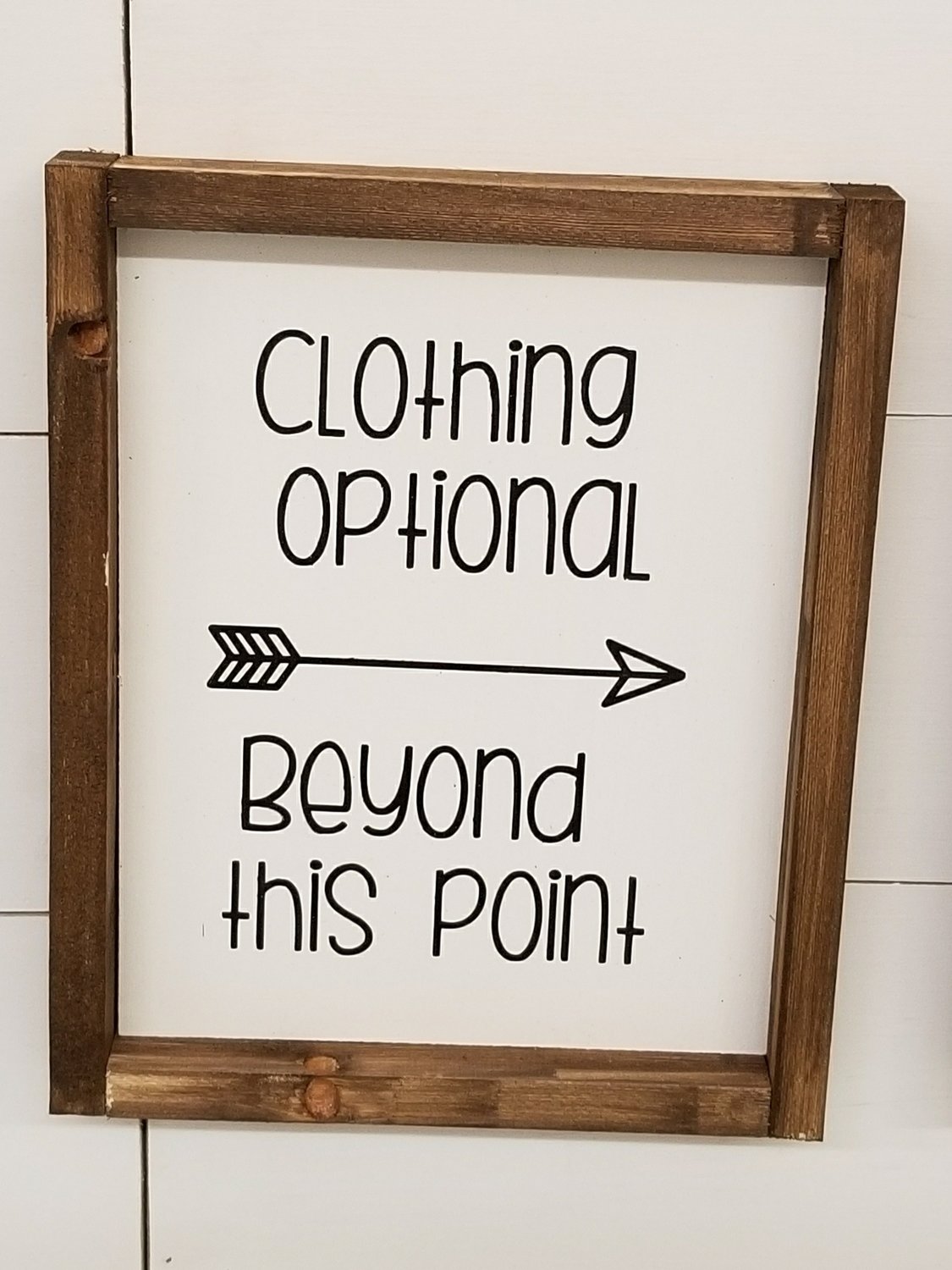CLOTHING OPTIONAL SIGN ( 8 x 10&quot;)-P