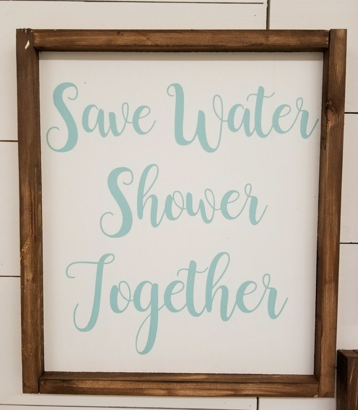 SAVE WATER SIGN  (12 x 14&quot;)-P
