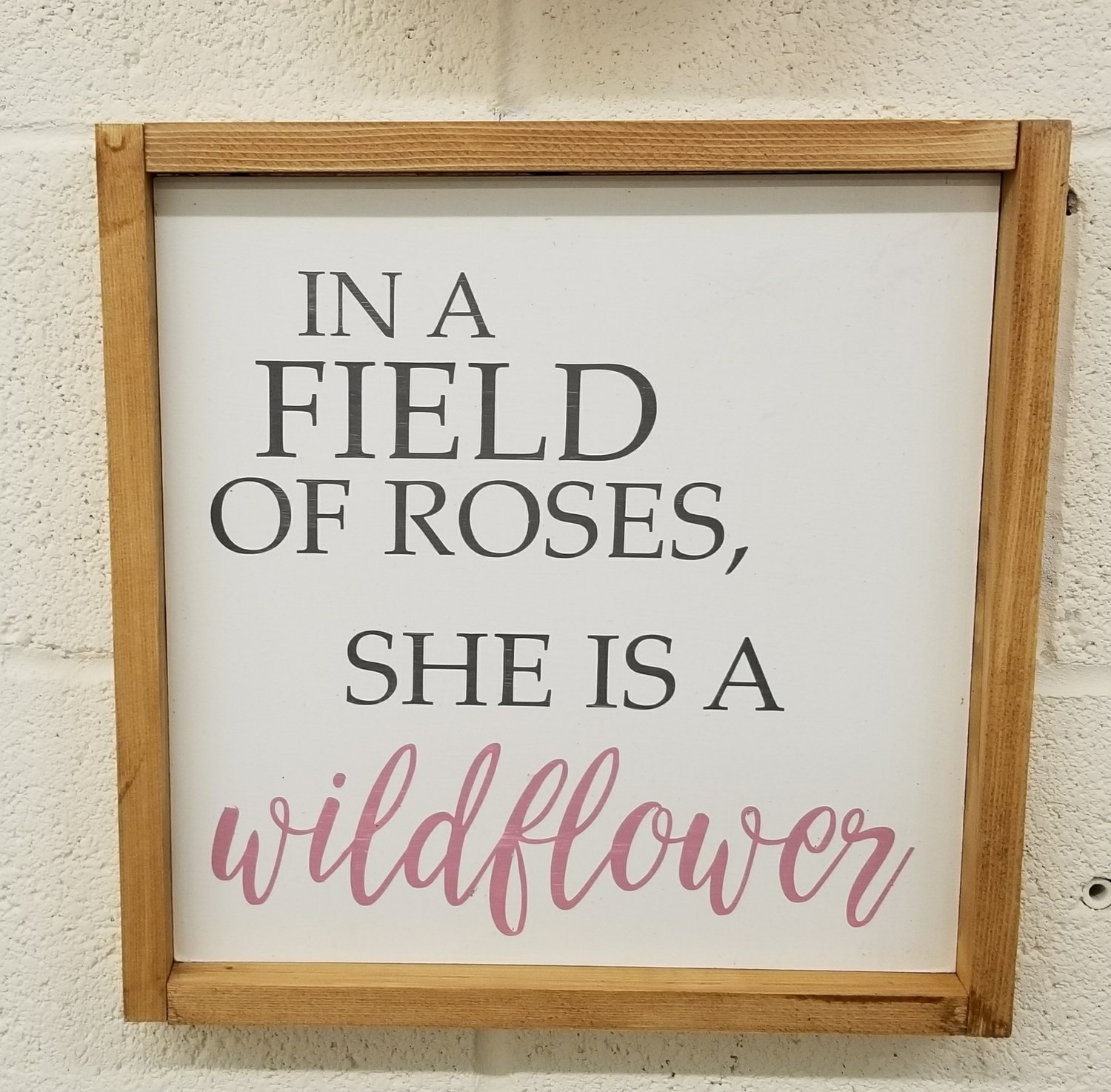 WILDFLOWER SIGN (12 x 12&quot;)