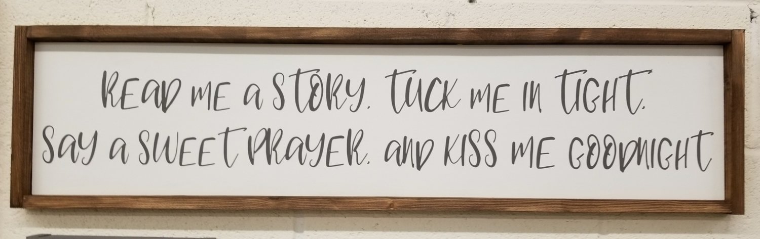 READ ME A STORY SIGN (8 x 36&quot;)-L