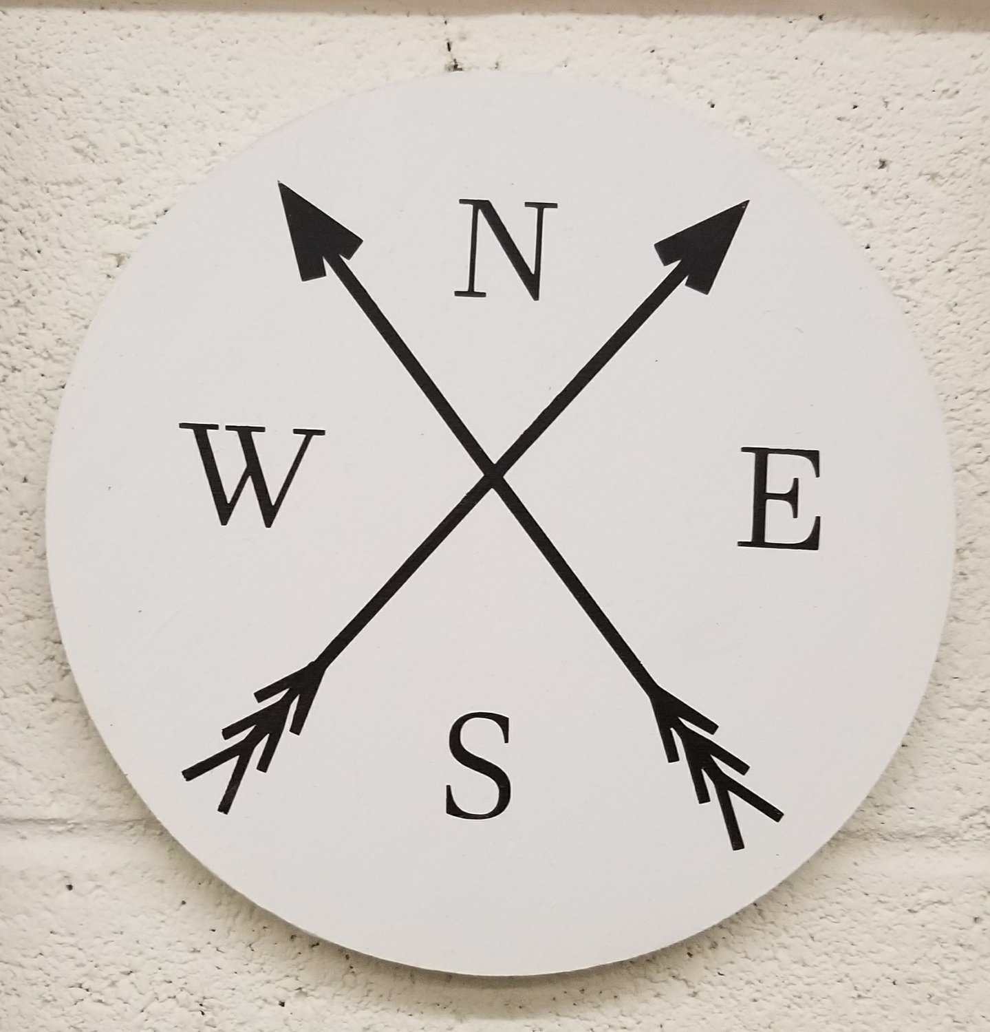 DIRECTION ARROW SIGN (8 &quot; circle)-*