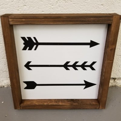 ARROWS SIGN (8 x 8&quot;)