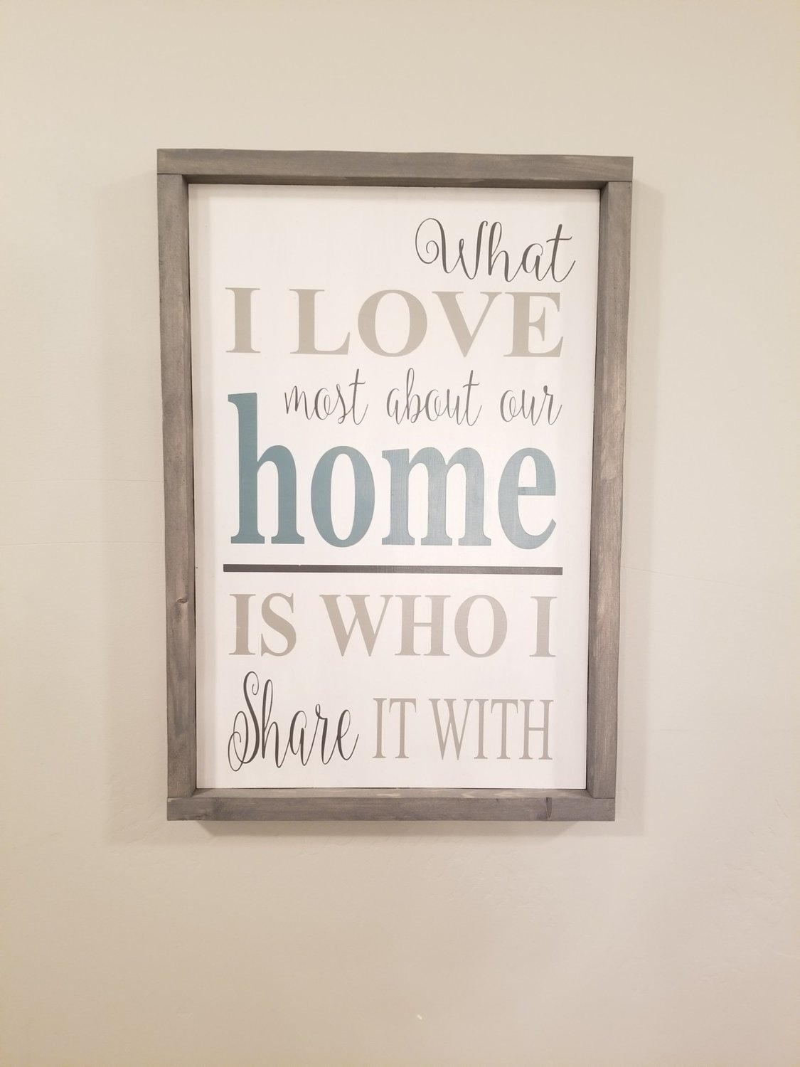 WHAT I LOVE MOST... ( 12 x 18")-P