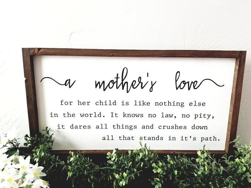 A MOTHER'S LOVE (10 x 20")-L