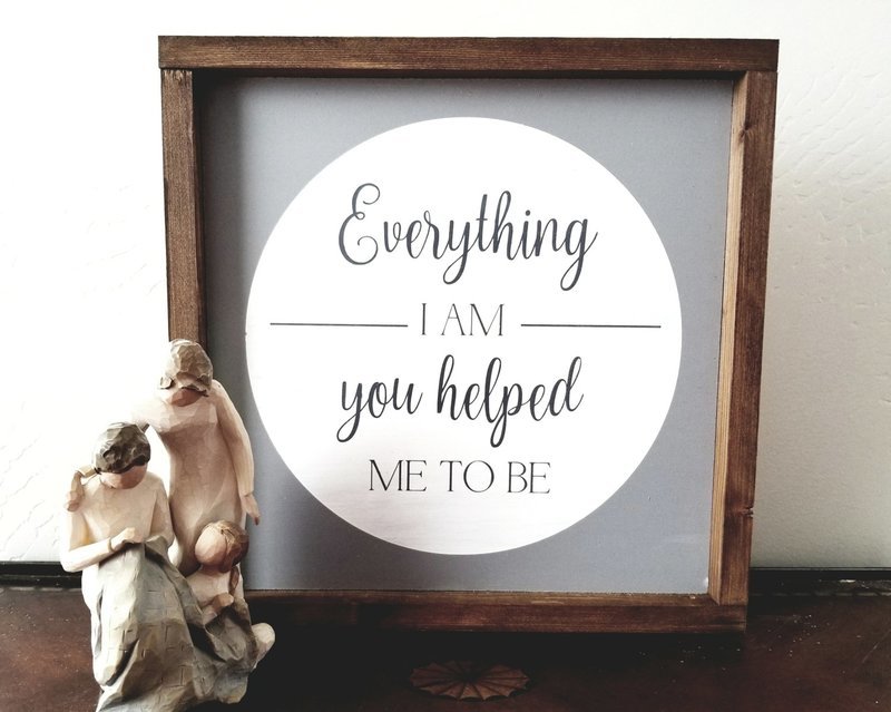 EVERYTHING I AM SIGN (12 x 12")-P