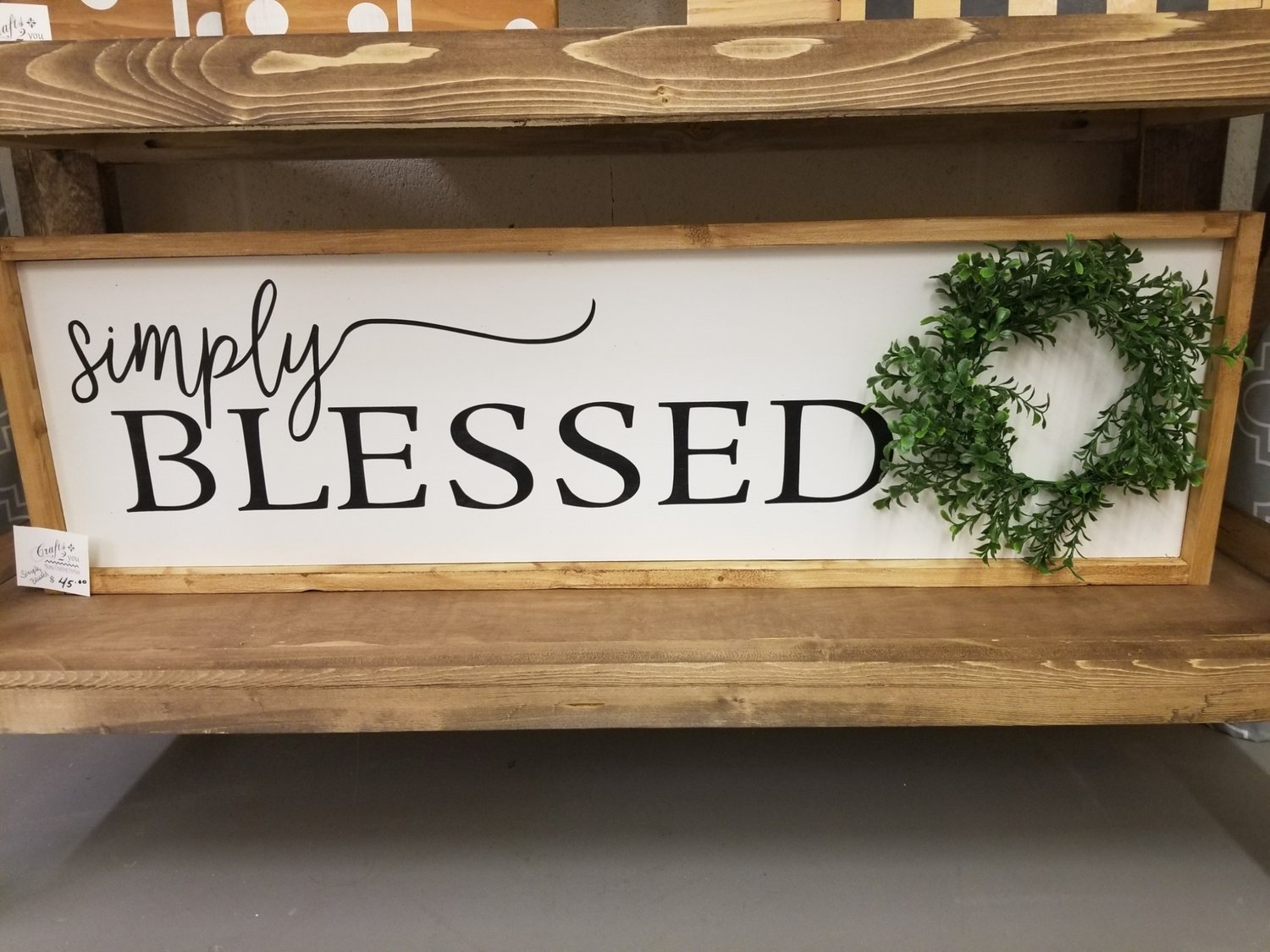 SIMPLY BLESSED WREATH (10 x 40&quot;)-L**