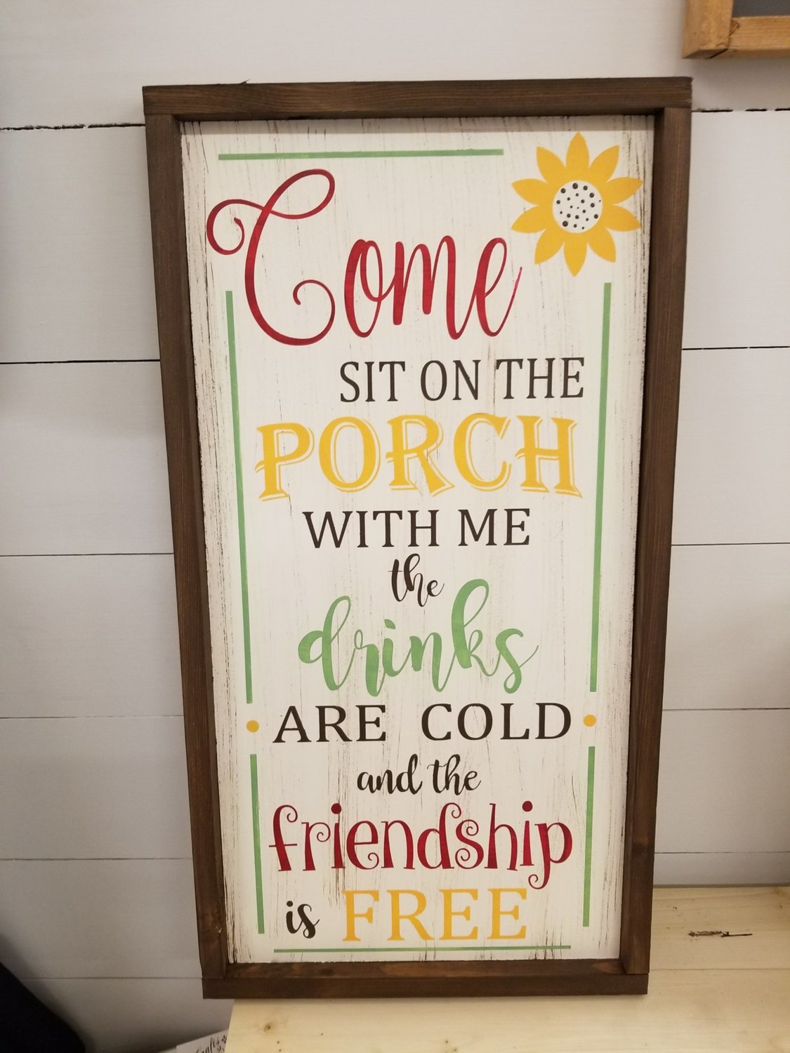 SIT ON THE PORCH SIGN (12 X 24)-P