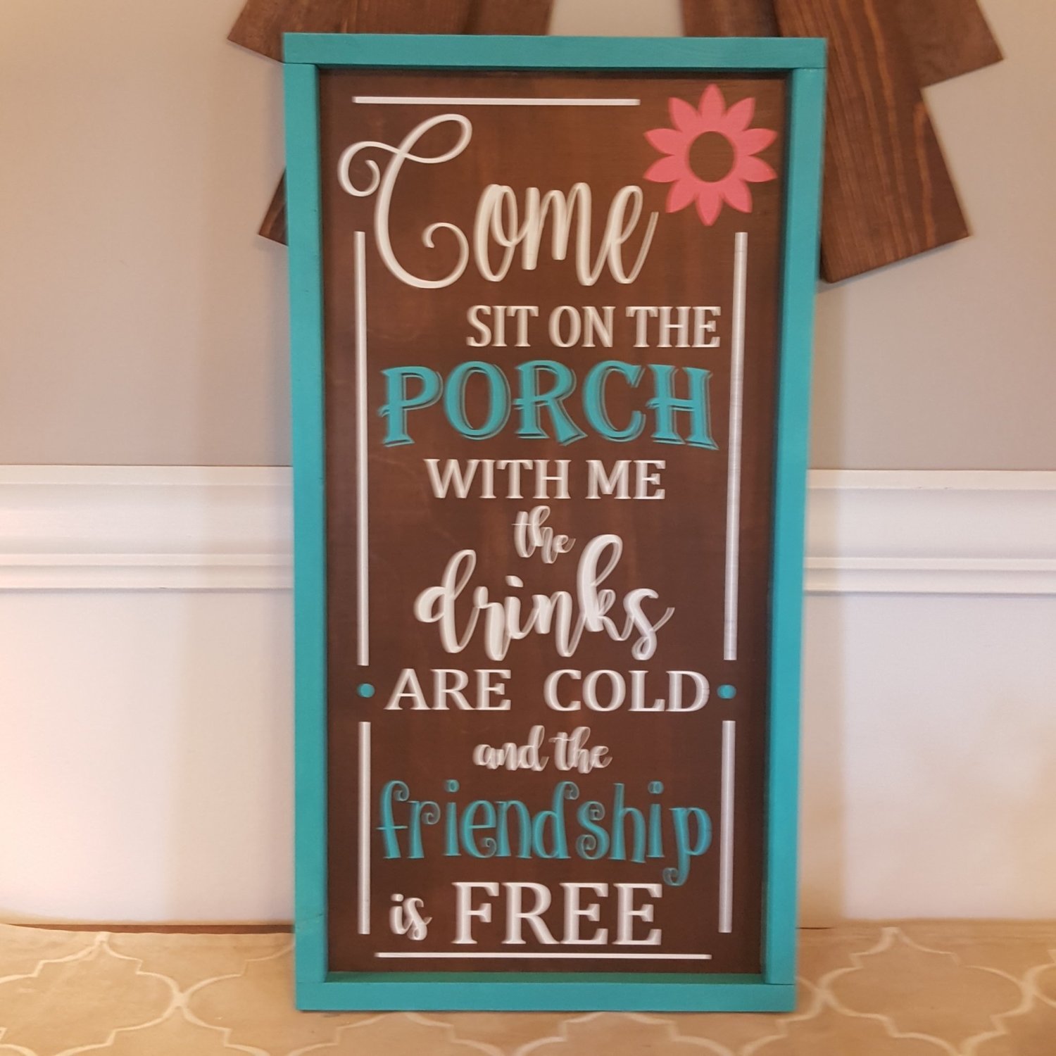 SIT ON THE PORCH SIGN (12 X 24)-P