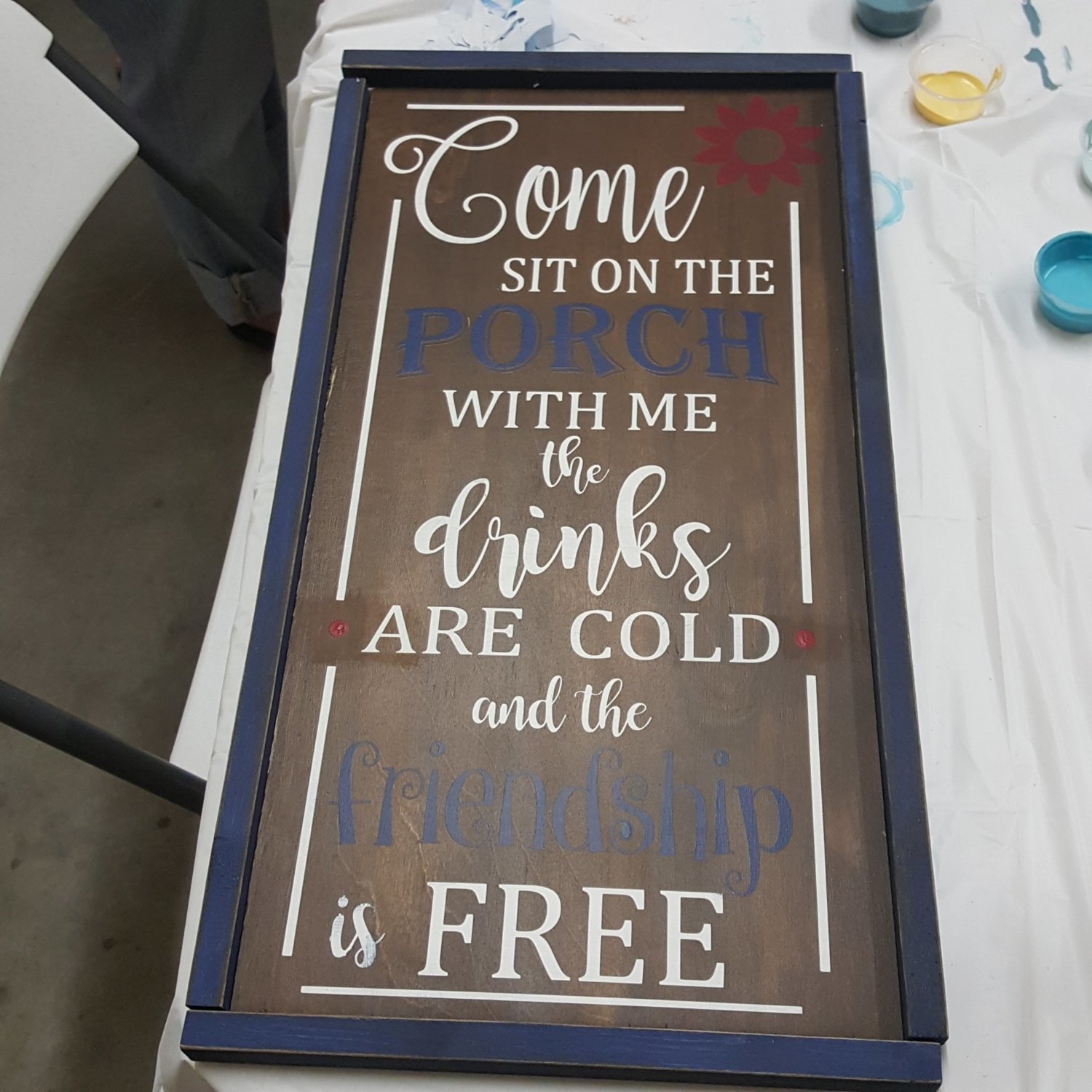 SIT ON THE PORCH SIGN (12 X 24)-P