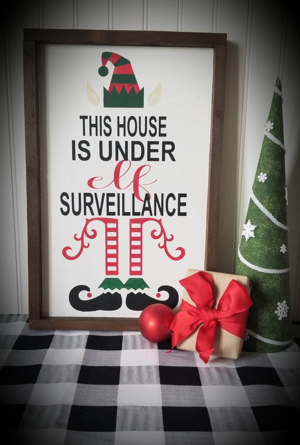ELF SURVEILLANCE SIGN (10 x 16&quot;)-P