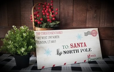 CUSTOMIZED SANTA LETTER (8 x 16&quot;)-P*