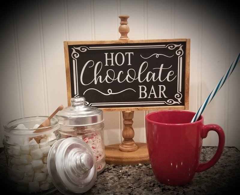 HOT CHOCOLATE BAR STAND (12 X 15) L*