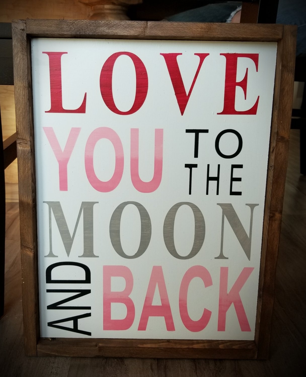 LOVE YOU TO THE MOON (12 x 20&quot;)-P