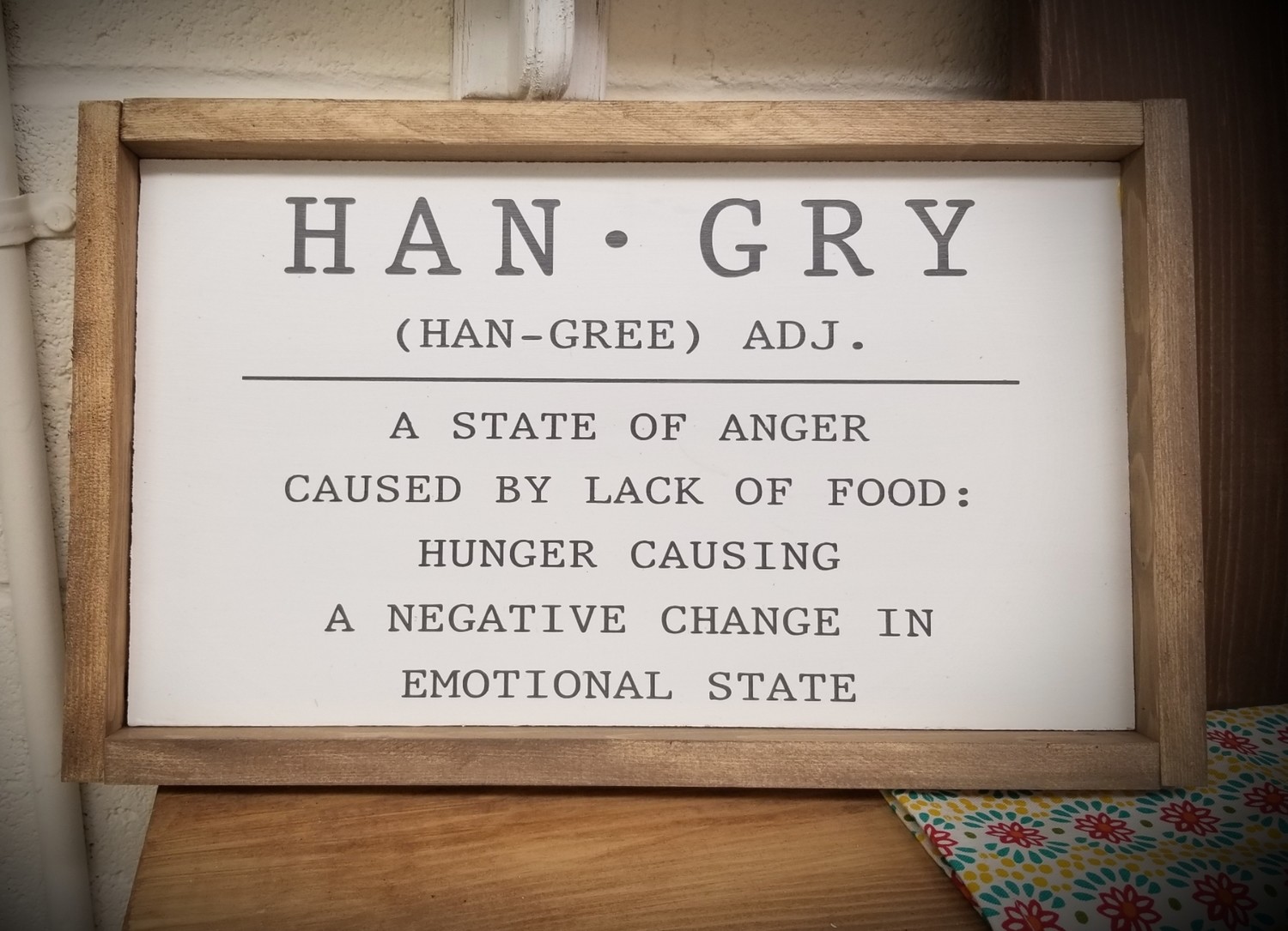 HANGRY SIGN (8 x 12&quot;)-L
