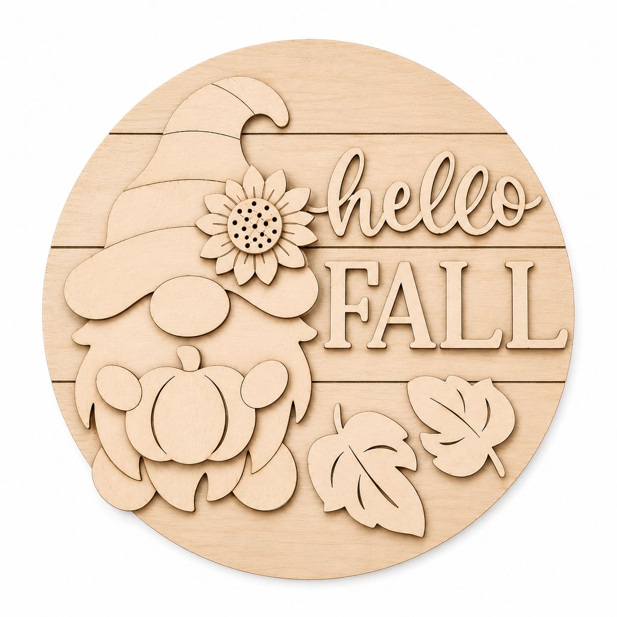 HELLO FALL GNOME ROUND KIT