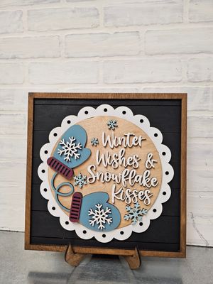 SHIPLAP CHANGEABLE LACE SIGN WITH "CHOSEN SET"