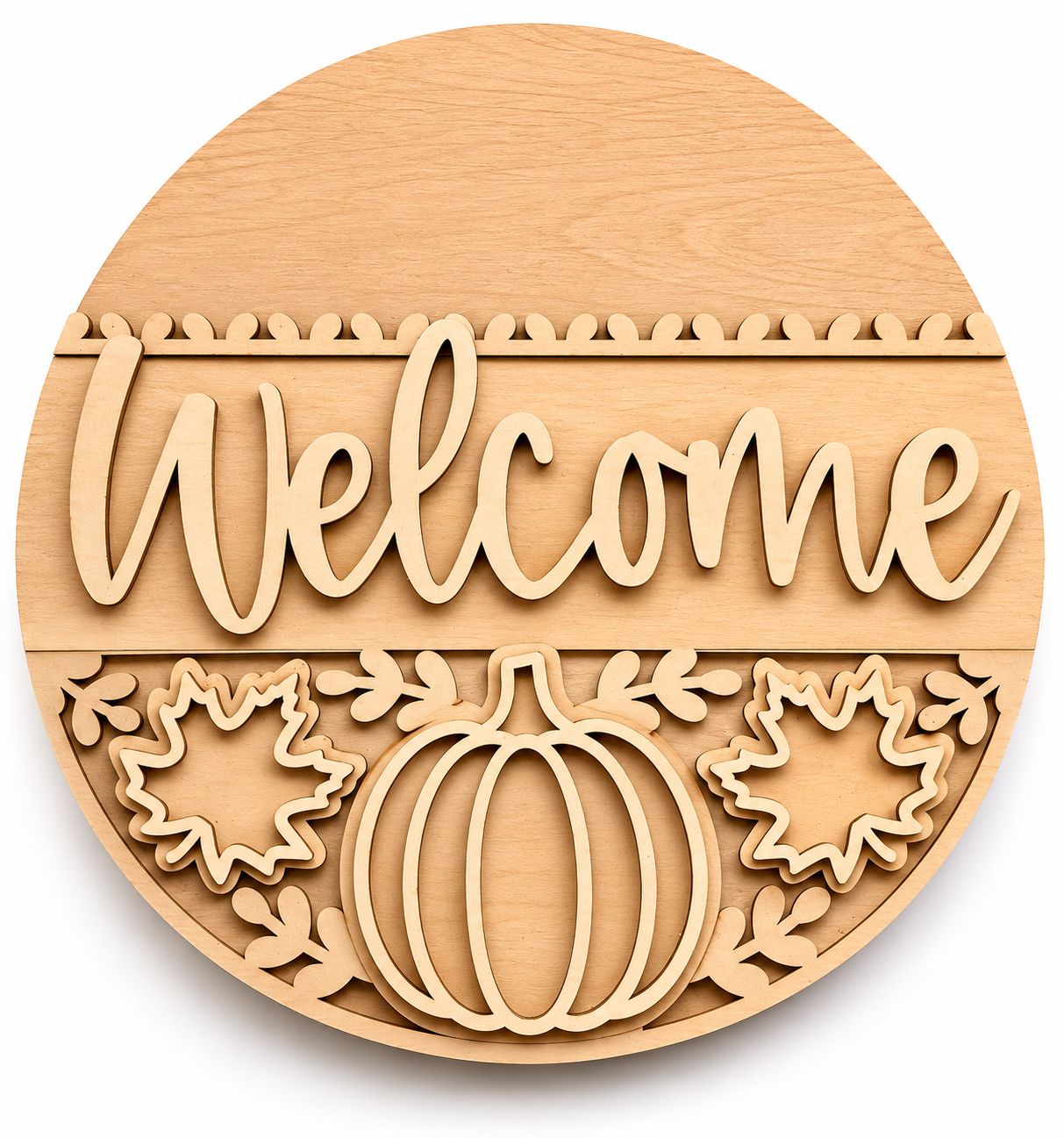 LAYERED PUMPKIN WELCOME ROUND KIT