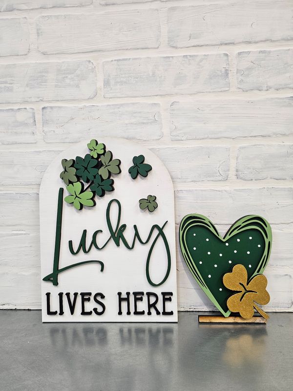 CHANGEABLE ARCH SIGN- ST. PATRICK'S SET ( NO STAND)