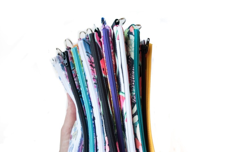 Reusable Straw Bag, double sided -custom length and fabric