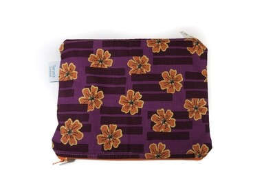 Small Double-sided Wet/dry Bag -Purple Floral