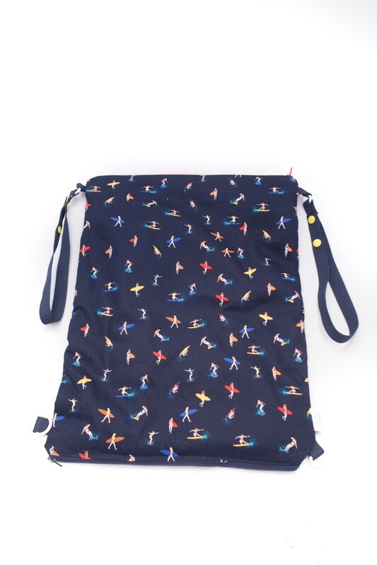 Extra Large Wet/ Dry Bag 15&quot;x 18&quot; with Double Zip Compartment -new Summer prints