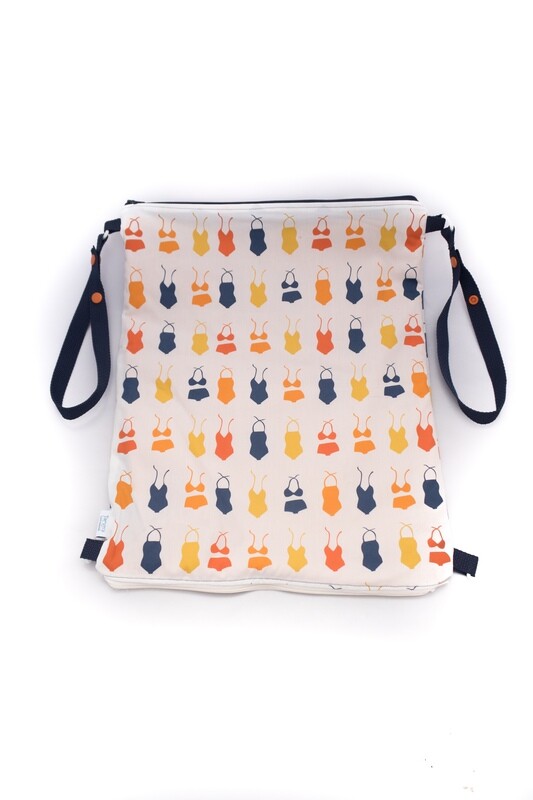 Large Wet/ Dry Bag 15&quot;x 18&quot; with Double Zip Compartment -bathing suits