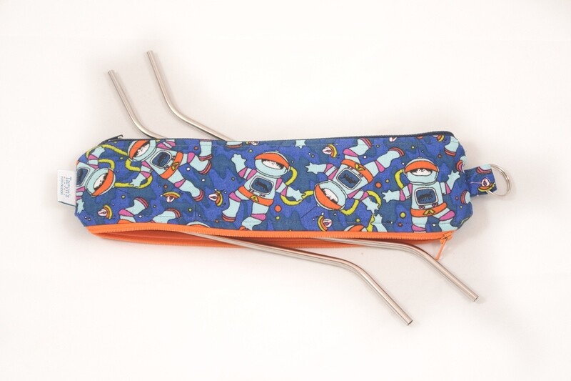Reusable Straw Bag, Double sided -Space
