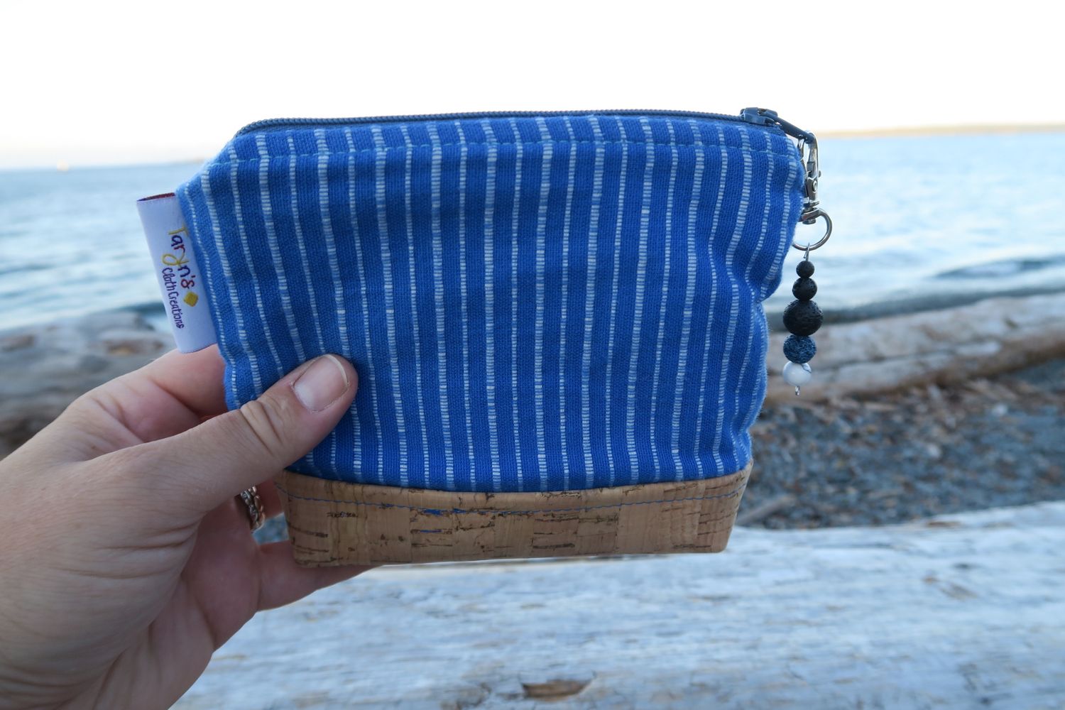 Small Carry Case Blue Stripes