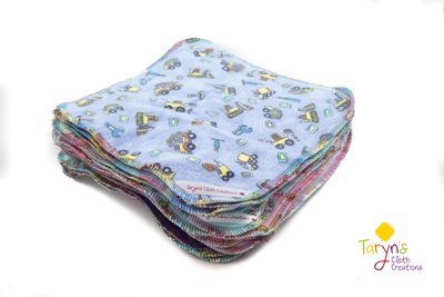 Double Flannel Cloth Wipes