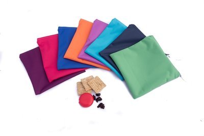 Assorted Solid Colour Reusable Sandwich Bags