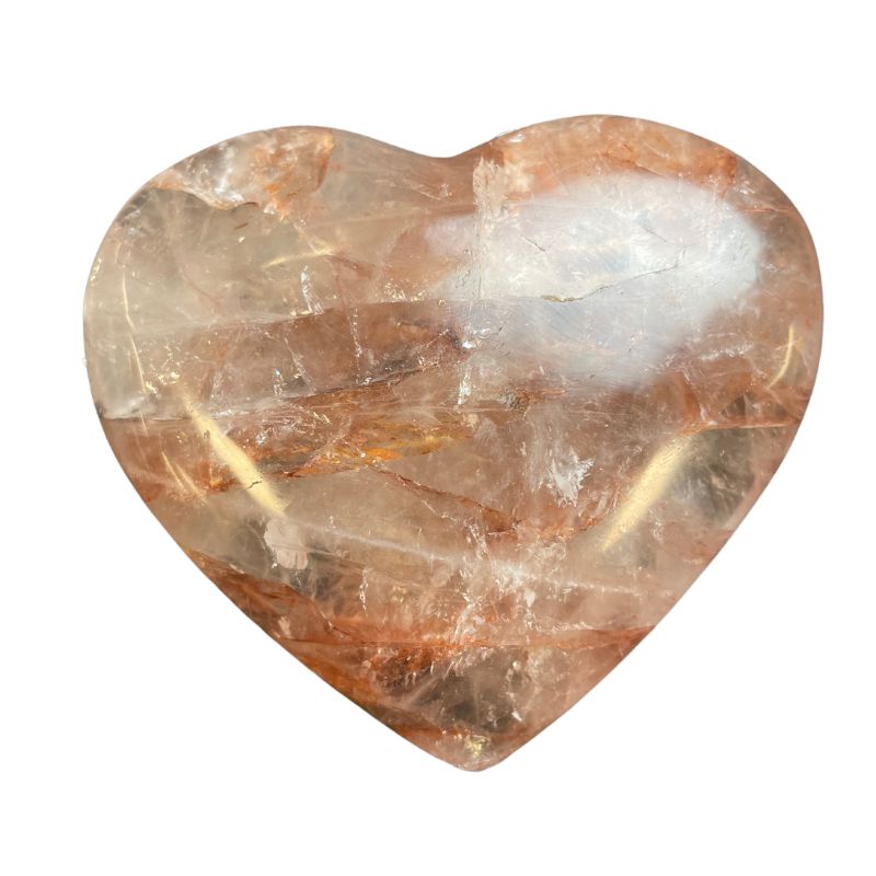 Hematoid Quartz Heart_