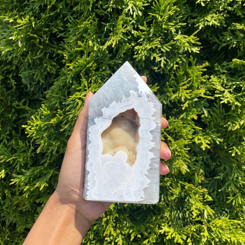 Druzy Agate Tower__ Druzy Agate Tower