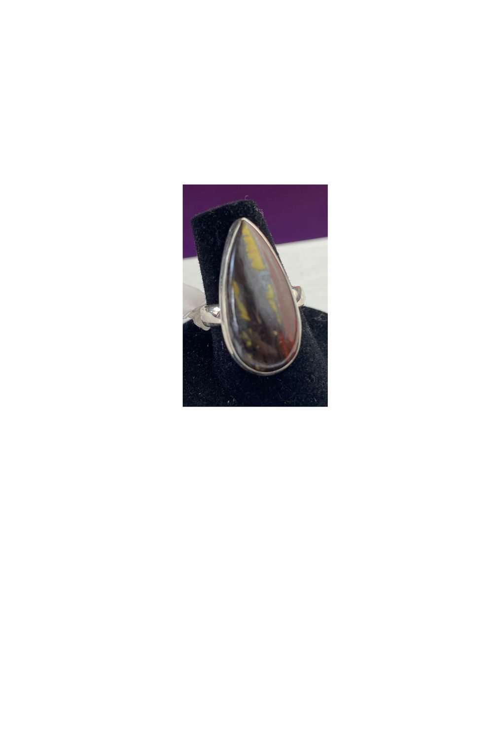 Tiger Iron Ring Sz7 Drop