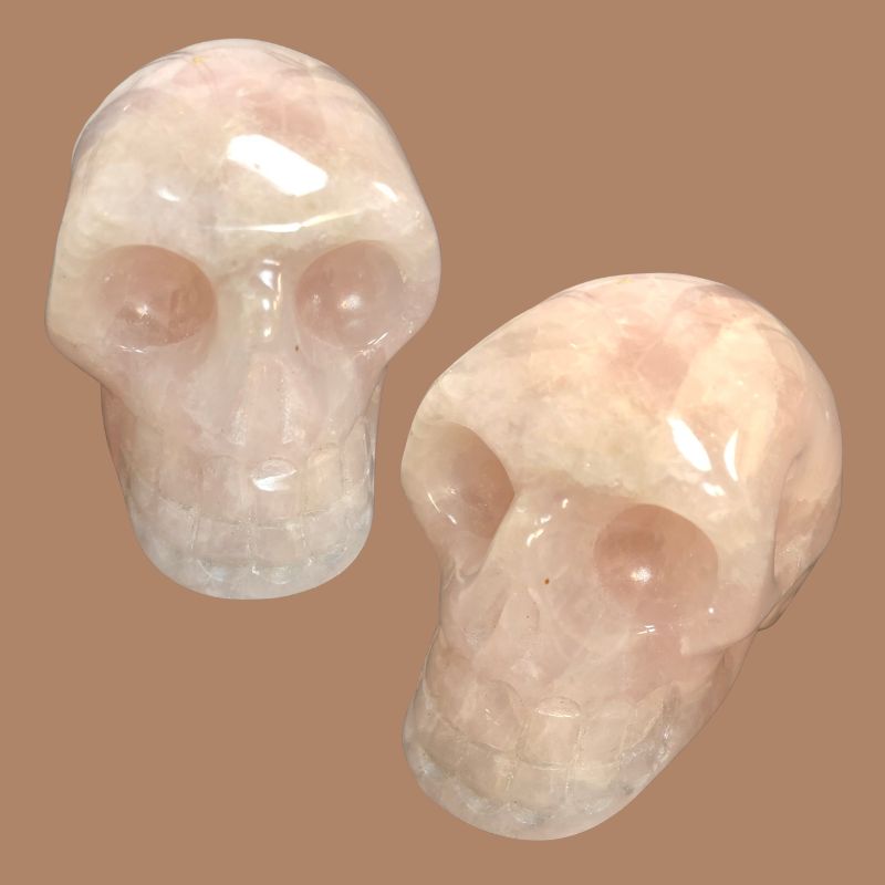 Rose Quartz Skull