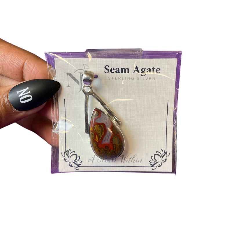 Seam Agate Drop