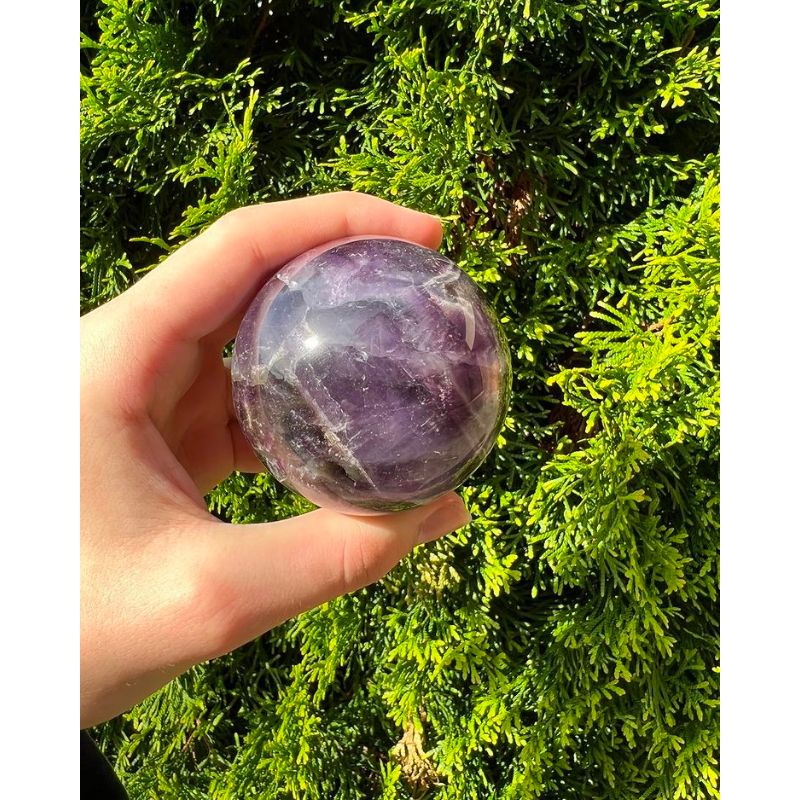 Chevron Amethyst Shpere