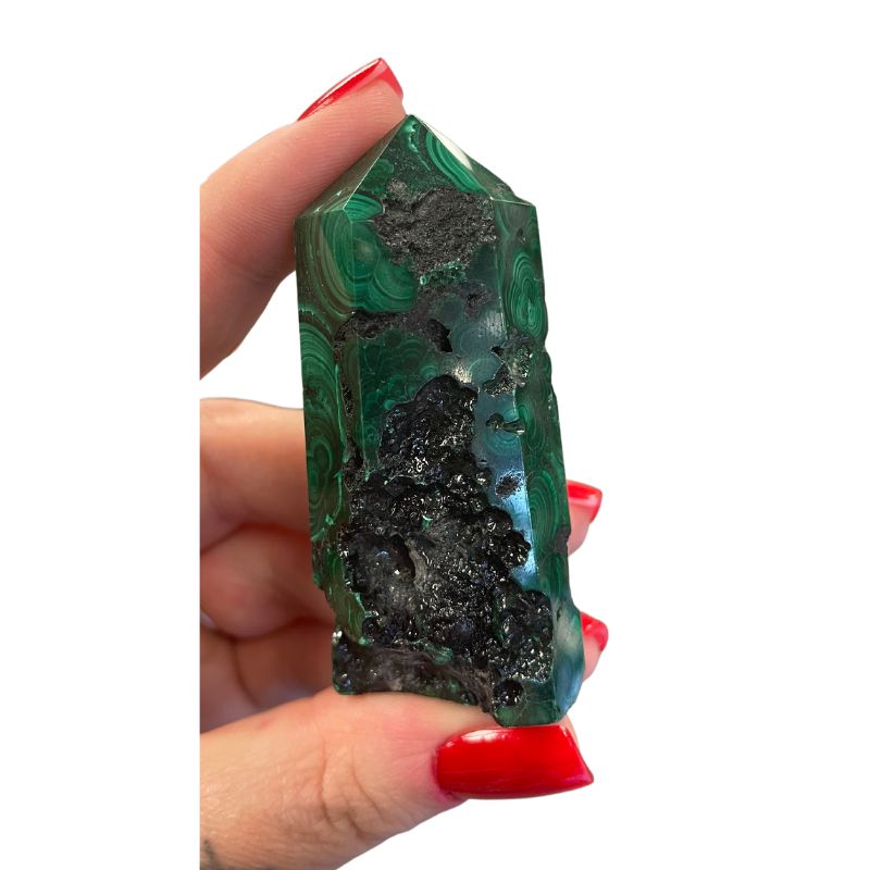 Malachite Druzy Tower C