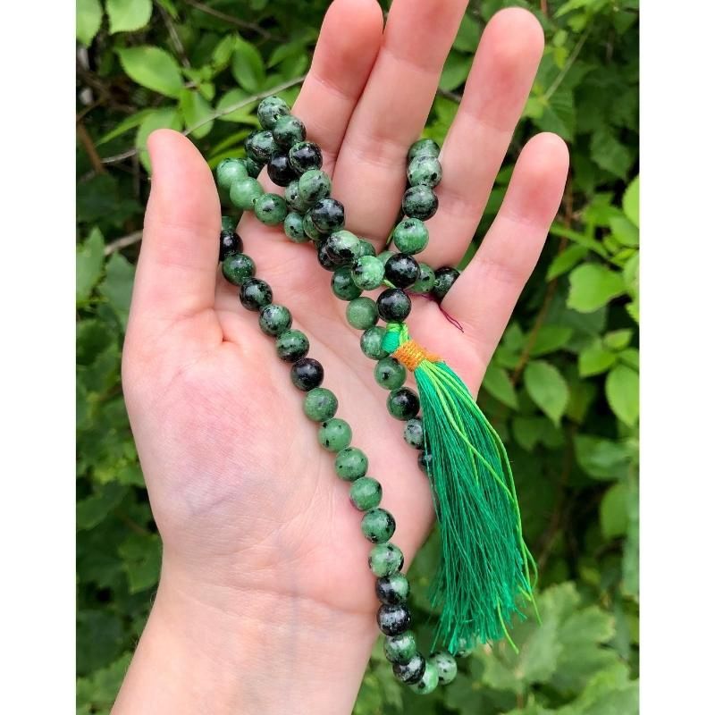 Ruby Zoisite Mala