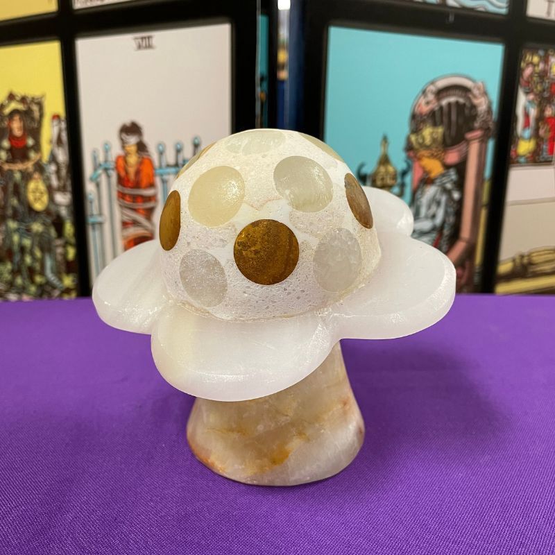 Mexican Onyx Flower Lamp