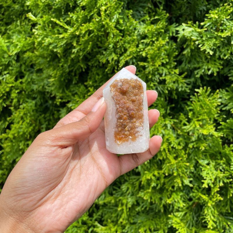 Citrine Druzy Tower
