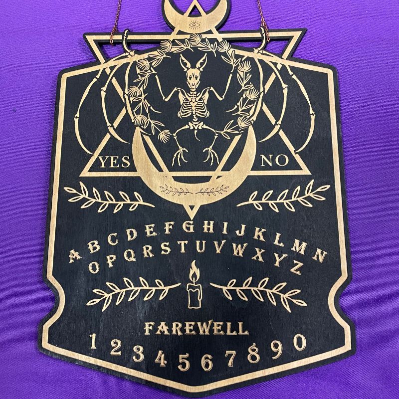 Bat Ouija Board Plaque
