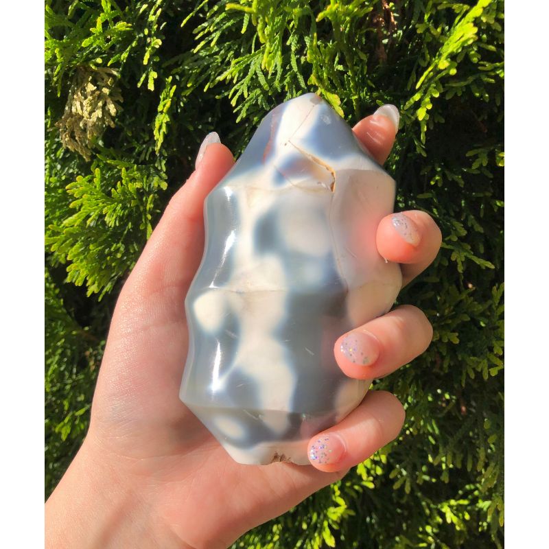 Grey Agate Flame