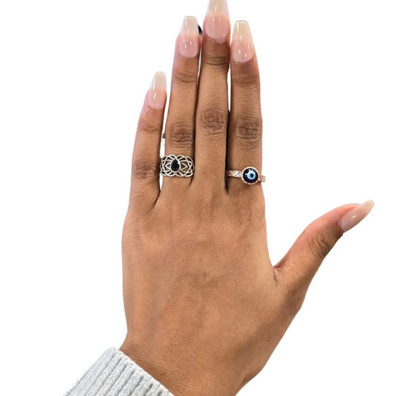 Iolite Fancy Teardrop Ring Size 8