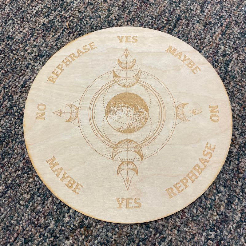 Unfinished Triple Moon Board 12in